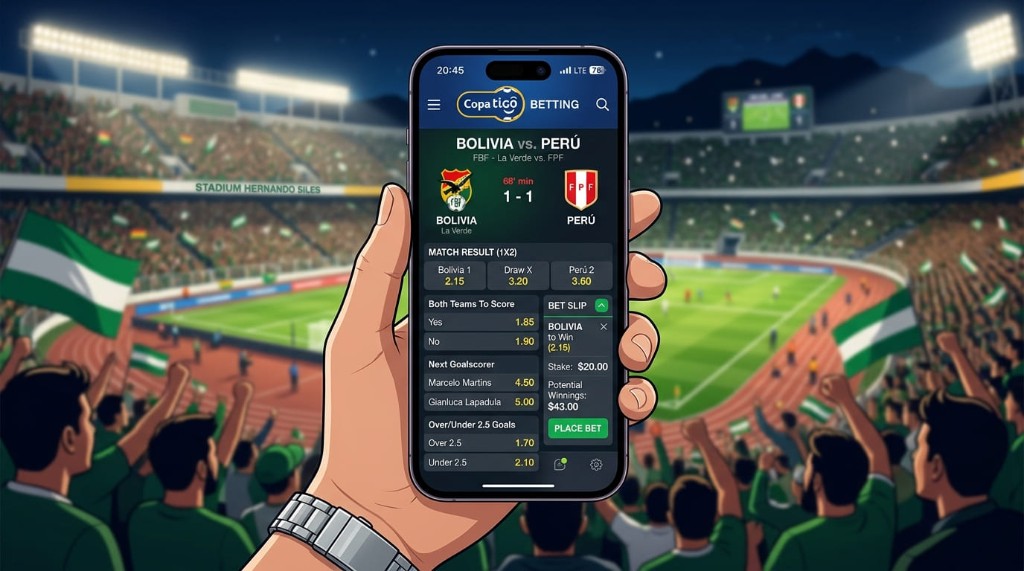 Mercados de la Copa Tigo abiertos en el sportsbook de Mi Casino Bolivia